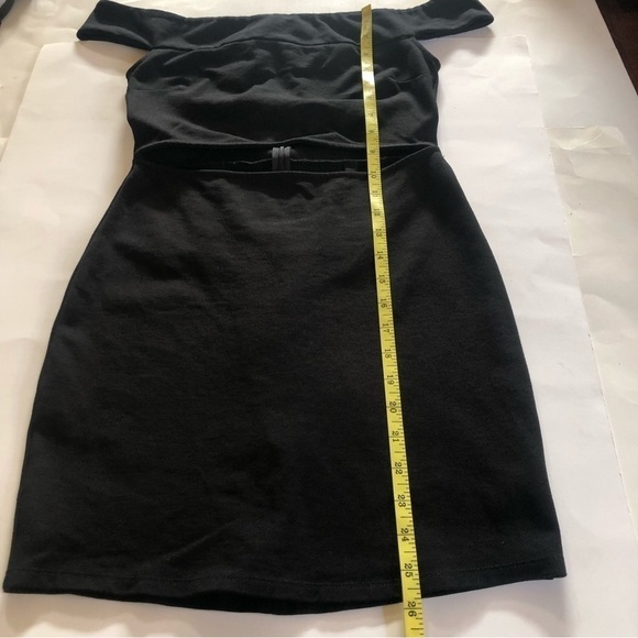Silent + Noise Urban Outfitters Cut Out Ponte Off The Shoulder Mini Dress Size S - Picture 10 of 14